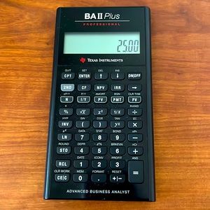 Excellent Condition BAII Plus Professional Finance & Business Calculator